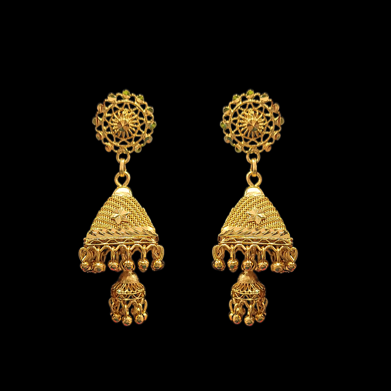 Medium Jhumka - V - My Golden Wish