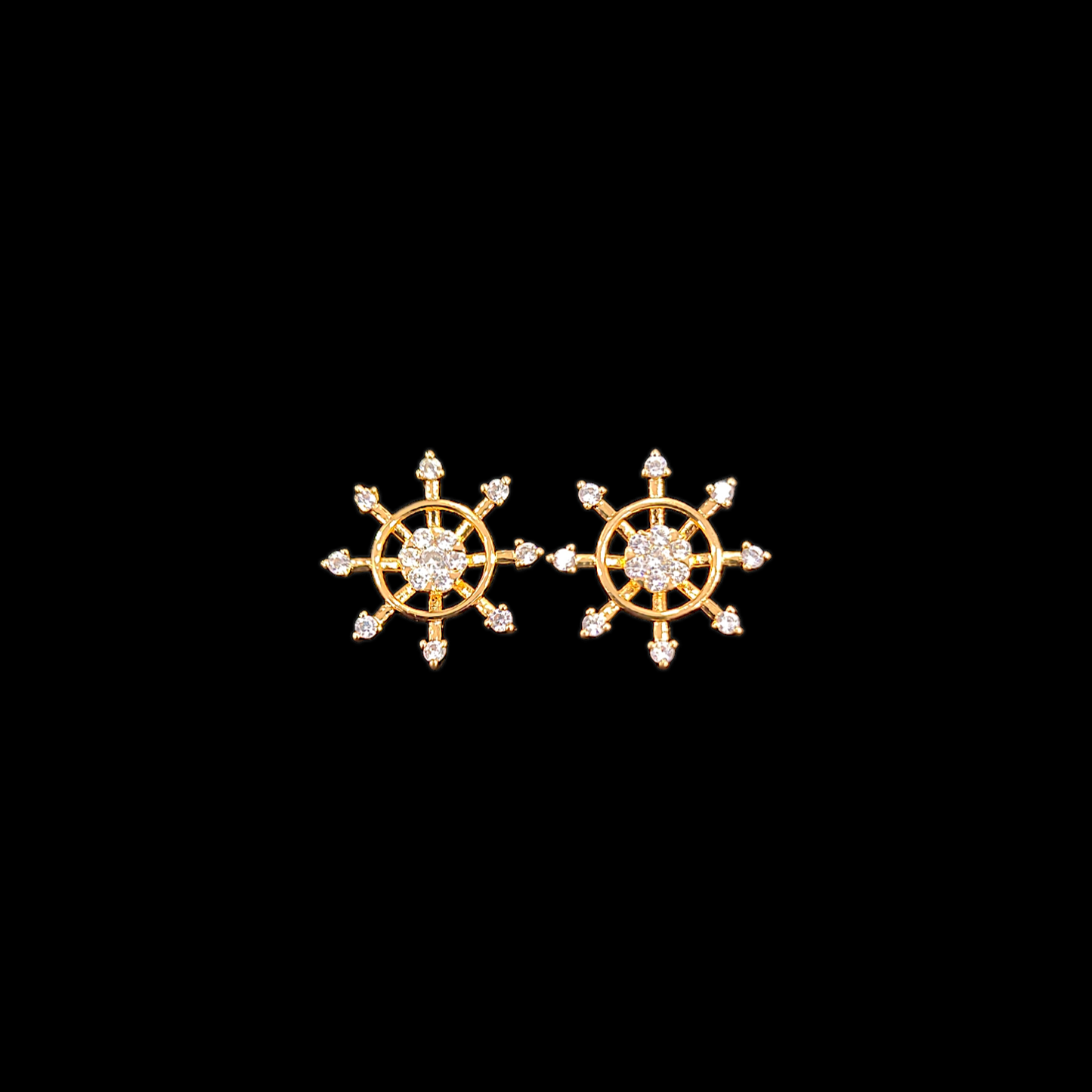 Wheel AD Earring - My Golden Wish