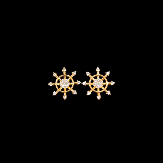 Wheel AD Earring - My Golden Wish
