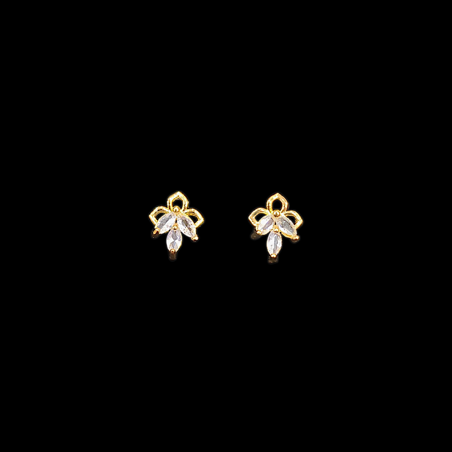 Minimal Leaf AD Earring - My Golden Wish