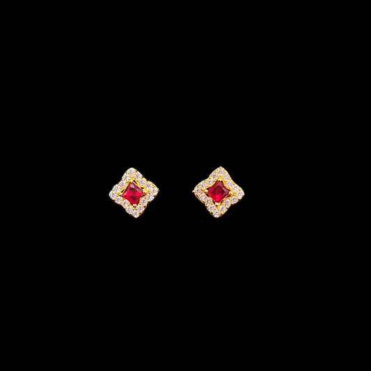 Red AD Earring - My Golden Wish