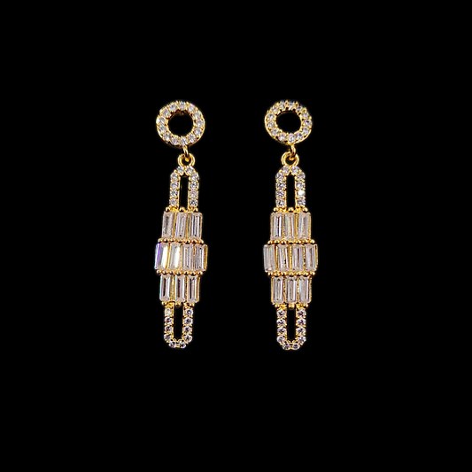 Hanging AD Earring - My Golden Wish