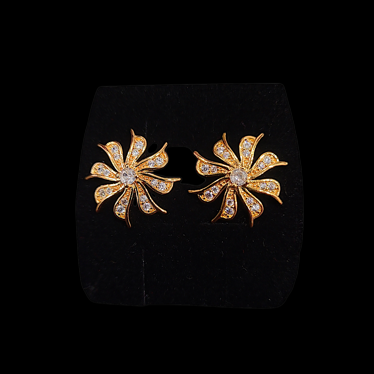 Flower AD Earring - My Golden Wish
