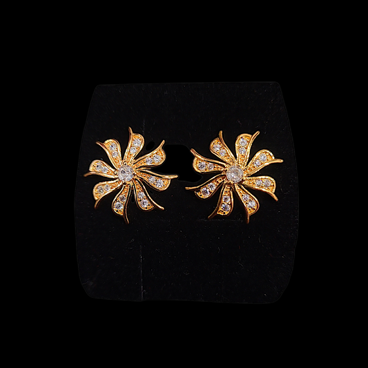 Flower AD Earring - My Golden Wish