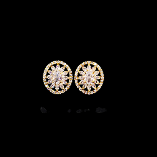 Oval AD Earring - My Golden Wish