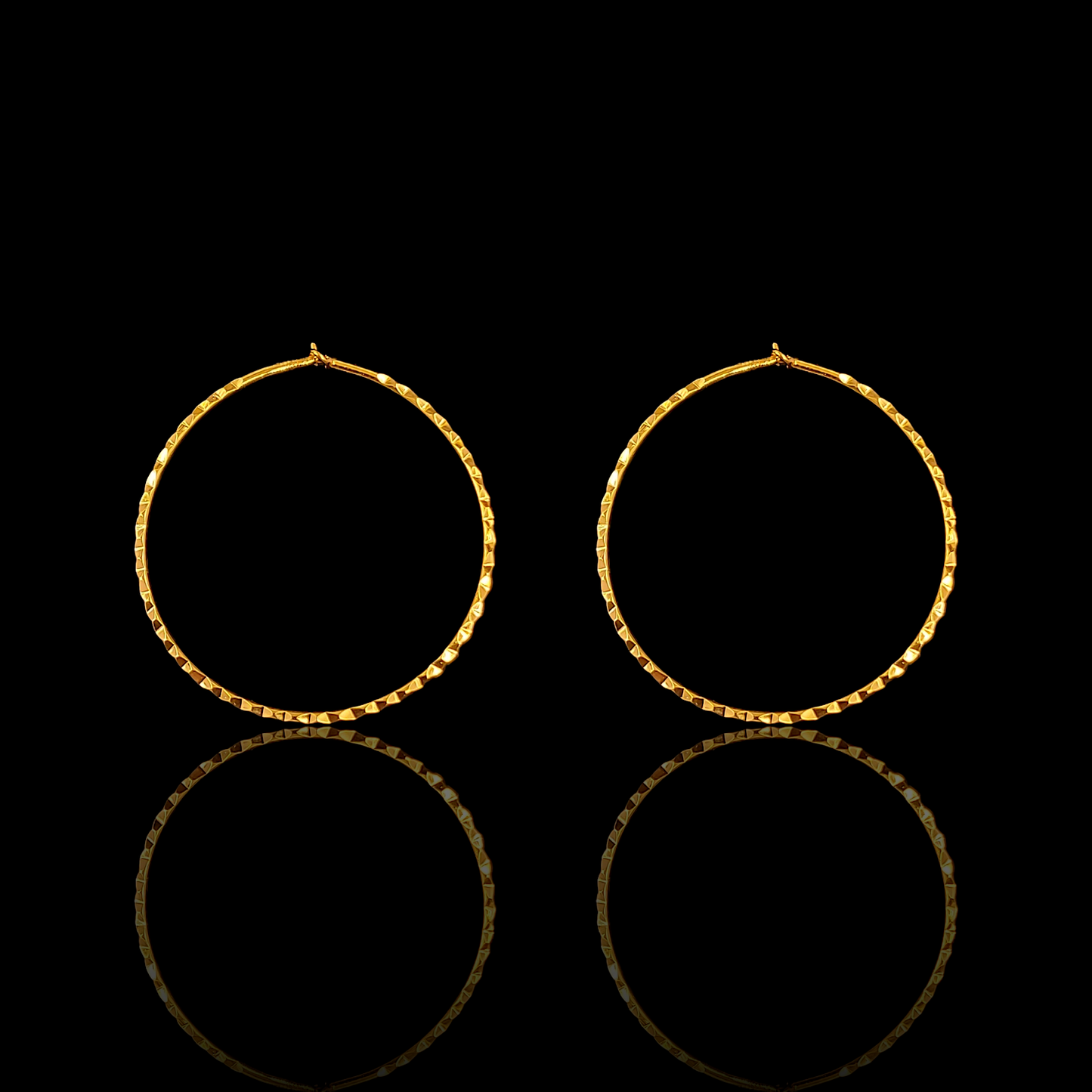Mid to Big Hoop Earring - My Golden Wish