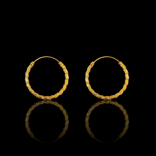 Spiral Hoop Earring - My Golden Wish