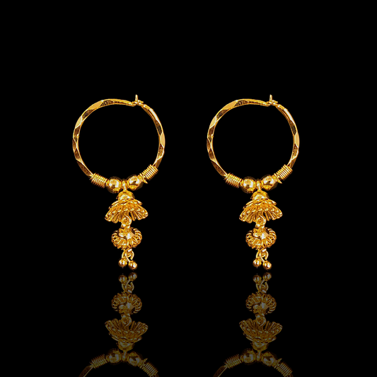 Double Jhumka Bali - My Golden Wish