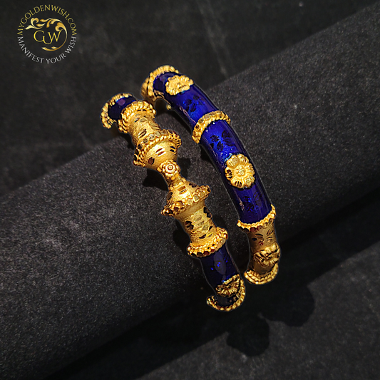 Blue Manipuri Bangle - My Golden Wish