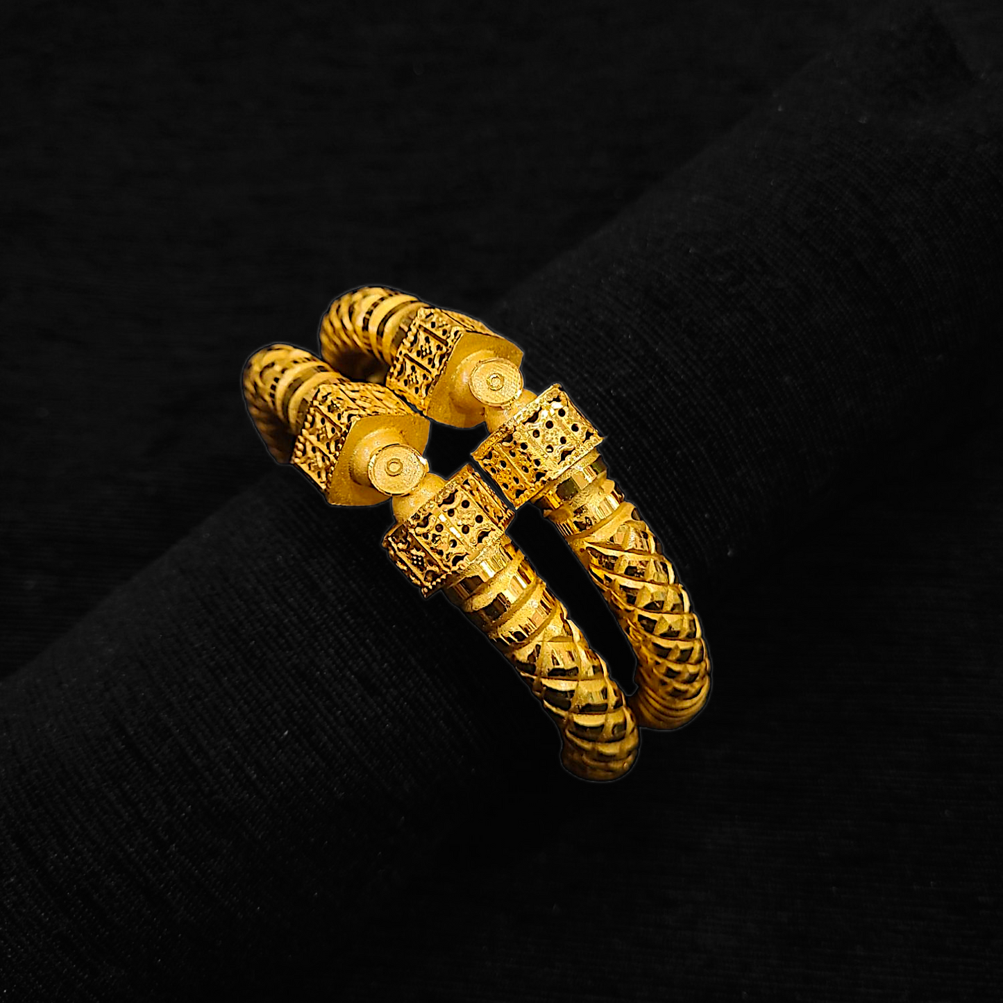 Leaf Stripe Bangle - My Golden Wish