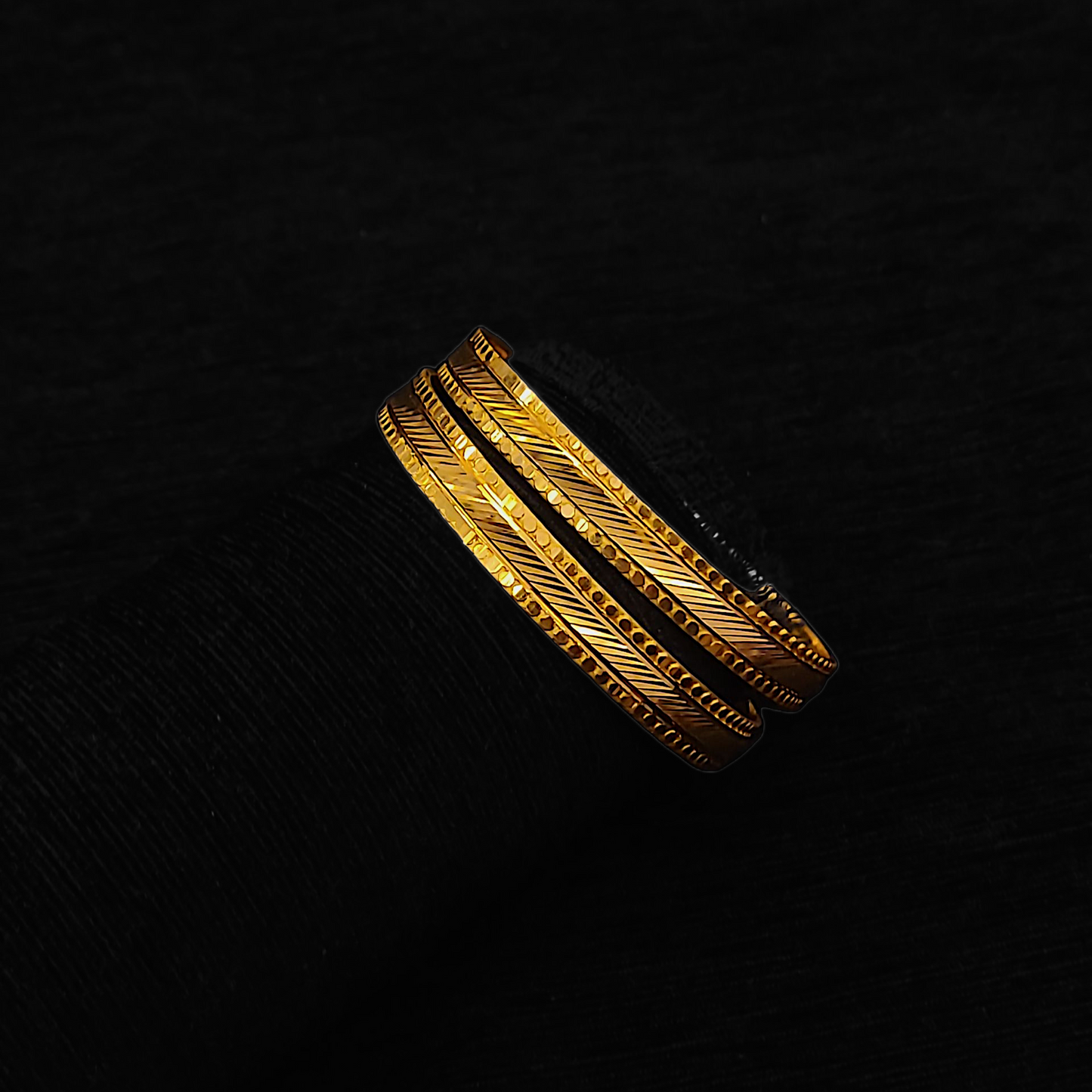 Diagonal Cut Bangle - My Golden Wish