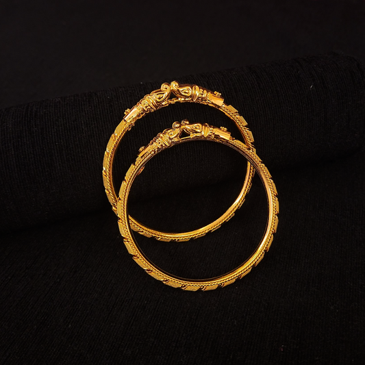 Hathi Mukh Sleek Bangle - My Golden Wish