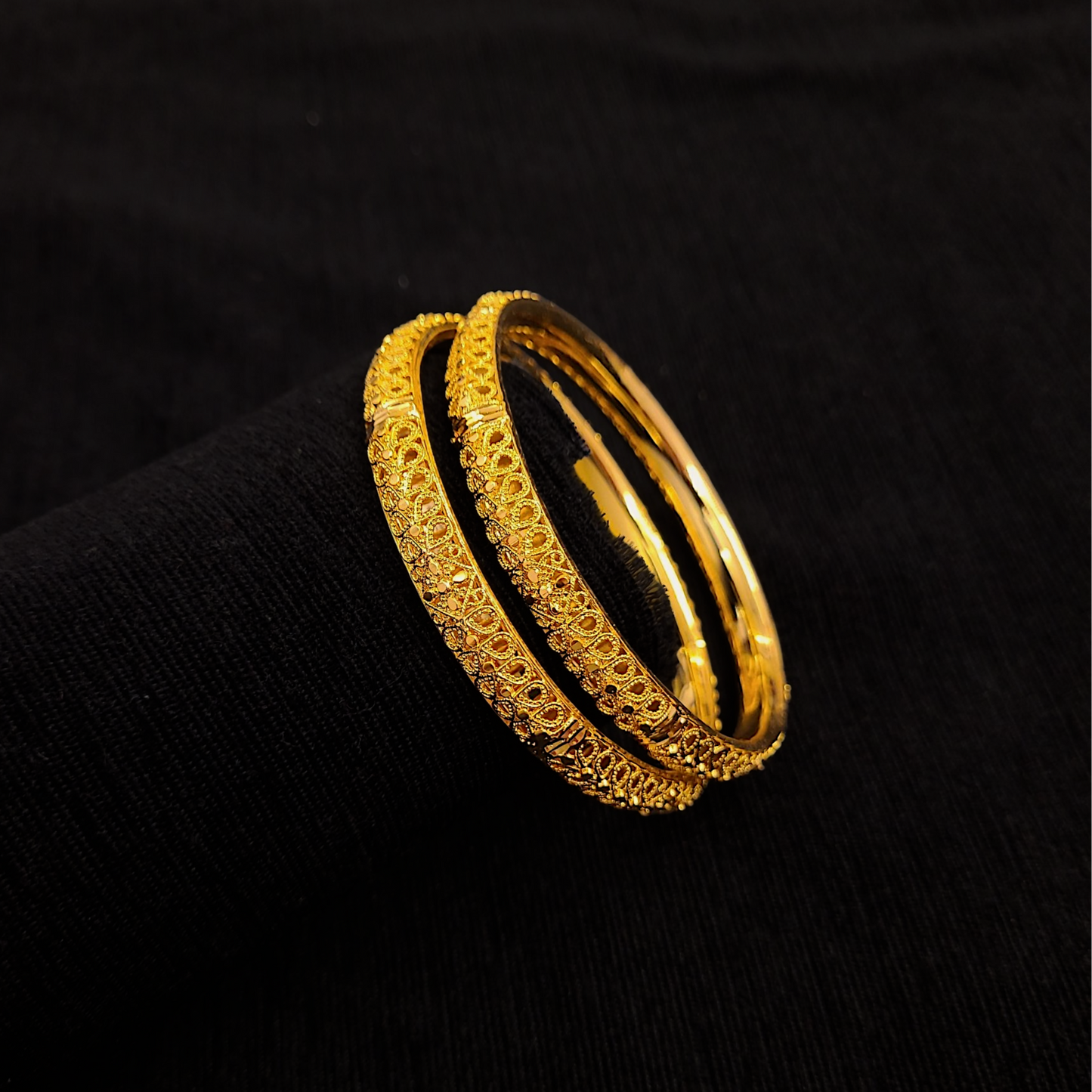 Solid Net Bangles - My Golden Wish