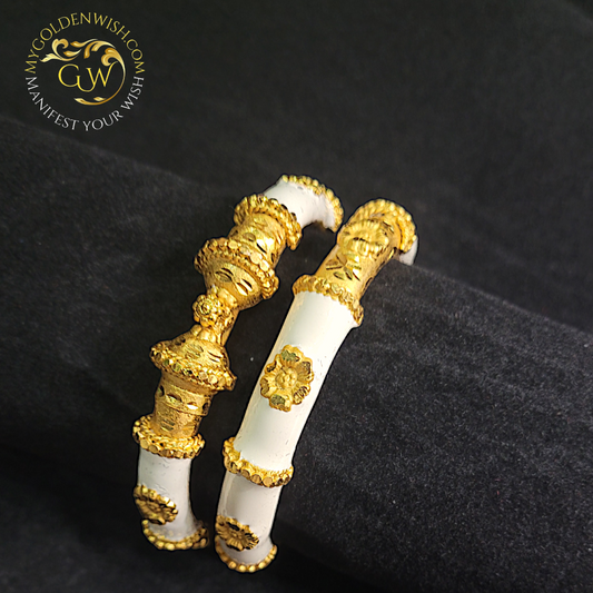 White Manipuri Bangle - My Golden Wish