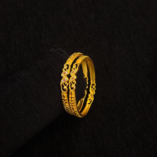 Multistone Kolka Bangle - My Golden Wish