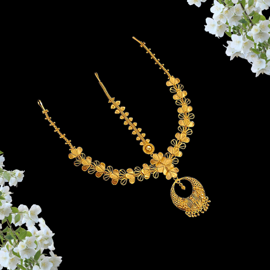 Flower Tiara Tikli - My Golden Wish