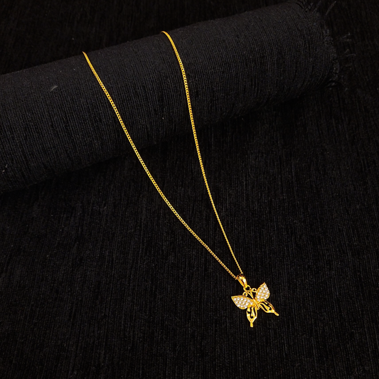 Starling Butterfly Pendent Chain - My Golden Wish