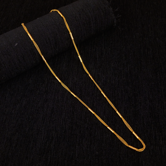 Triple Line Matar Pipe Chain - My Golden Wish