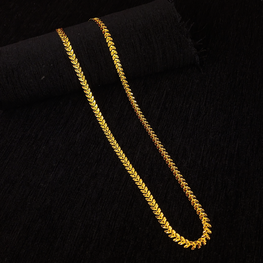 Sleek Leaf Chain - My Golden Wish