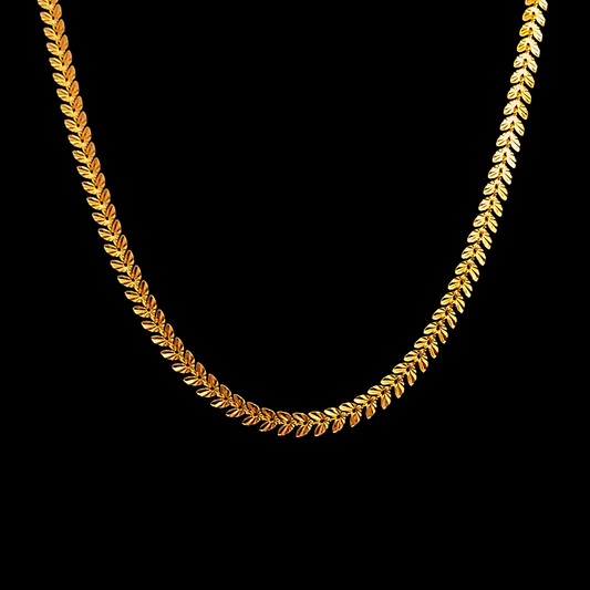 Sleek Leaf Chain - My Golden Wish