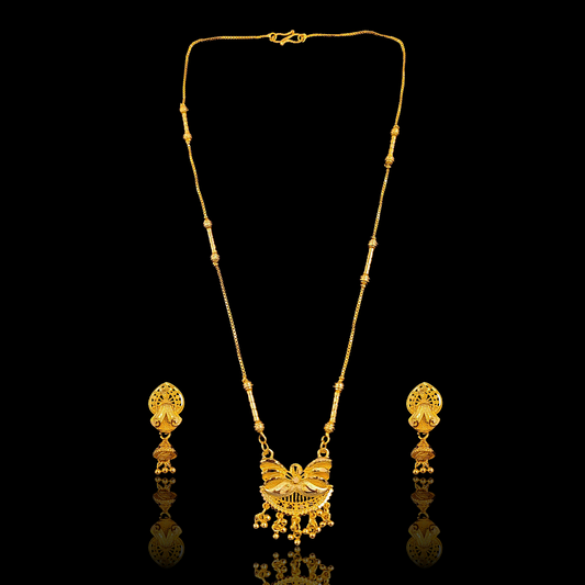 Designer Locket Chain Set - My Golden Wish