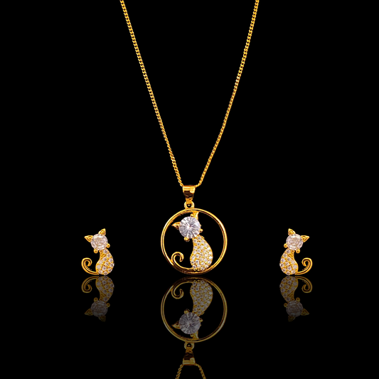 Cat Pendent Set - My Golden Wish