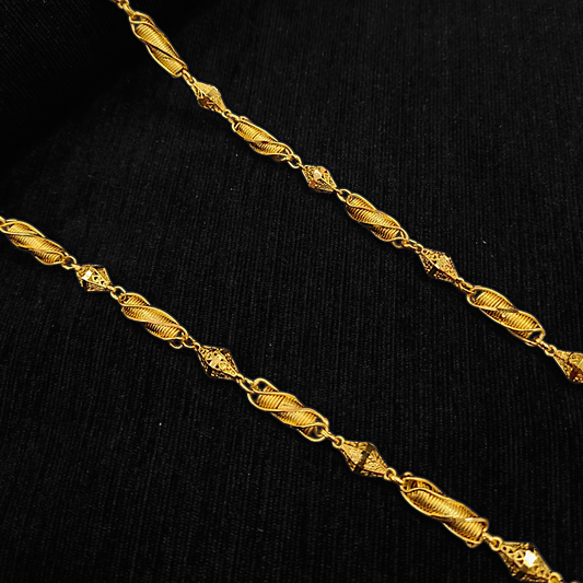Spiral Pipe Ball Chain - My Golden Wish