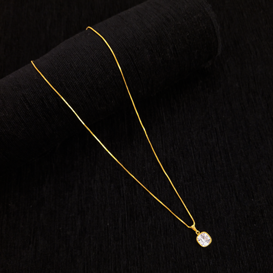 Single Stone Pendent Chain