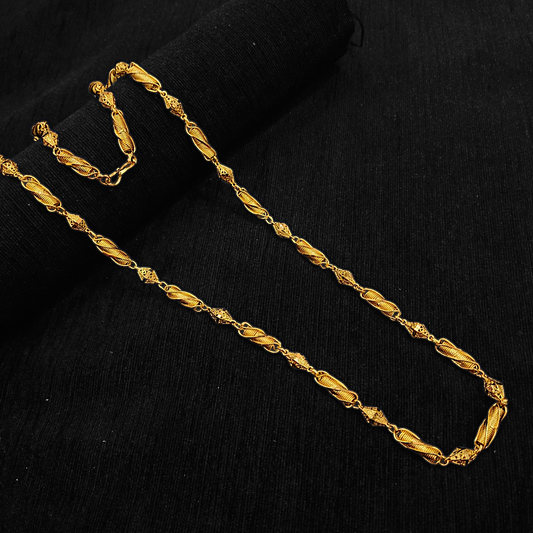 Spiral Pipe Ball Chain - My Golden Wish