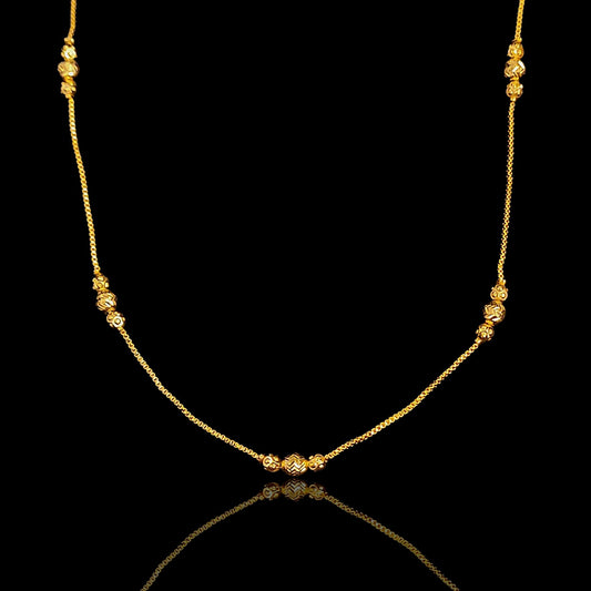 Sleek Triple Ball Plain Chain - II