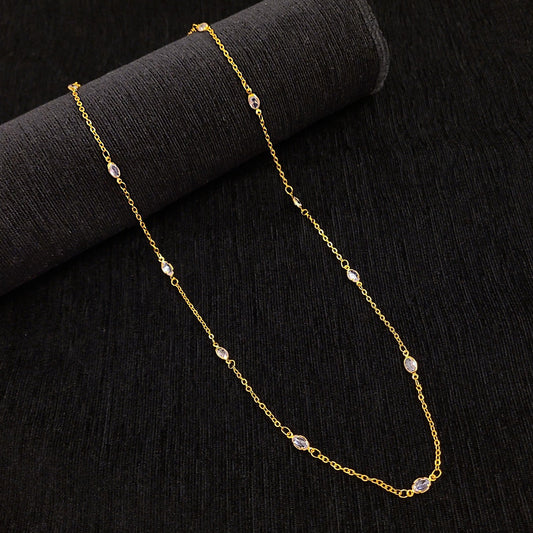 White Crystal Golden Chain