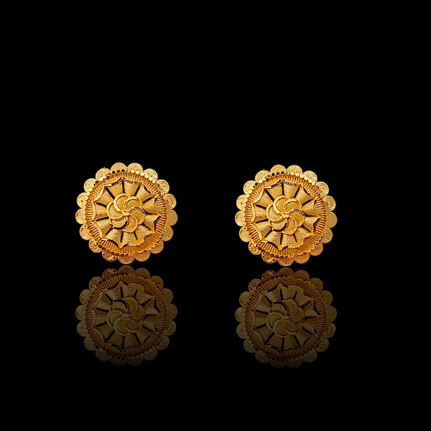 Round Chakri Stud - My Golden Wish