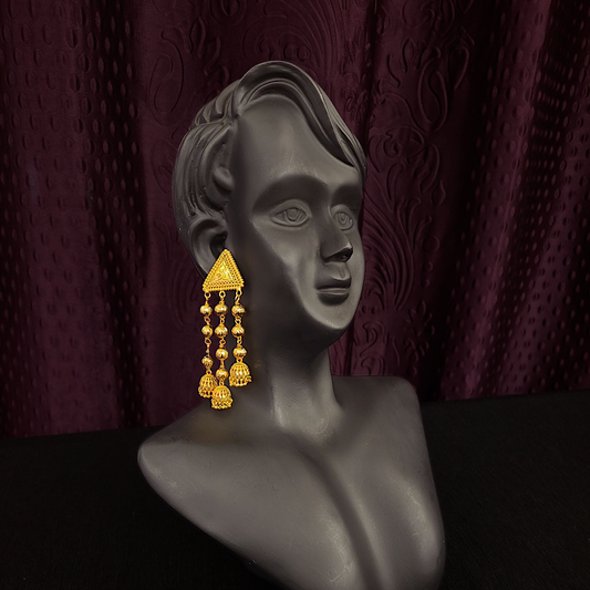 Three Line Long Jhumka - My Golden Wish