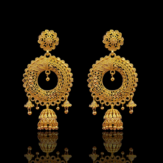 Sabeki Kanbala Jhumka Design II - My Golden Wish