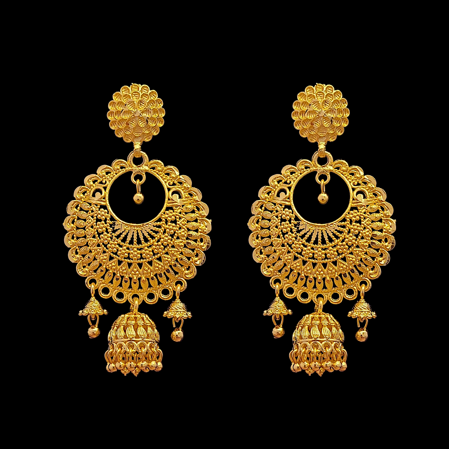 Sabeki Kanbala Jhumka Design III - My Golden Wish