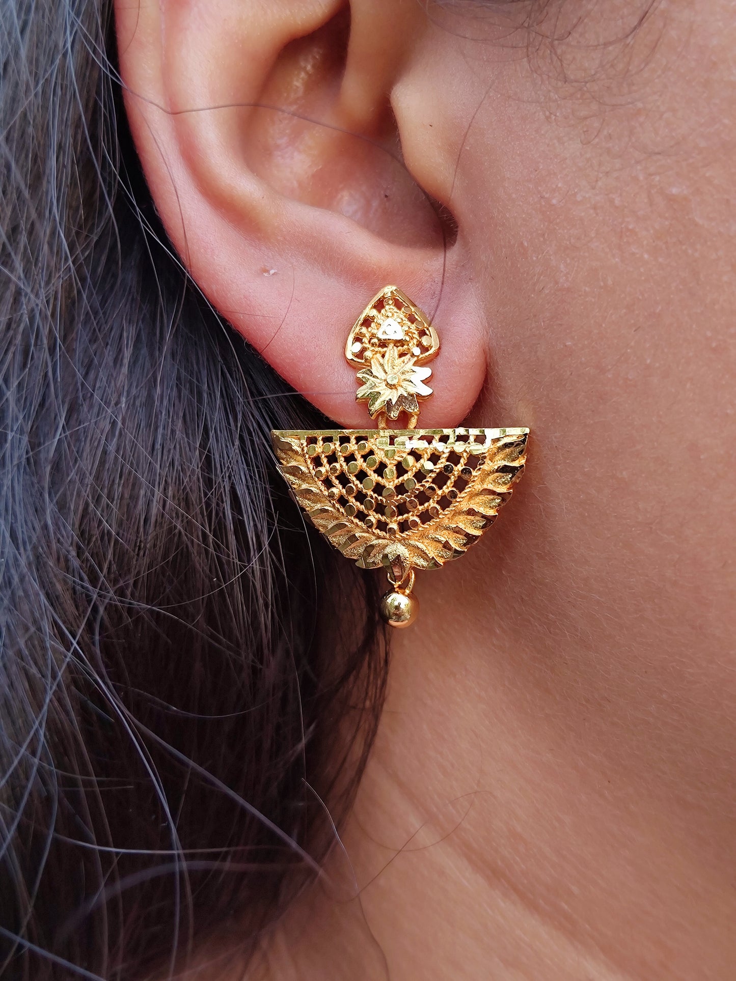 Boat Earring - I - My Golden Wish