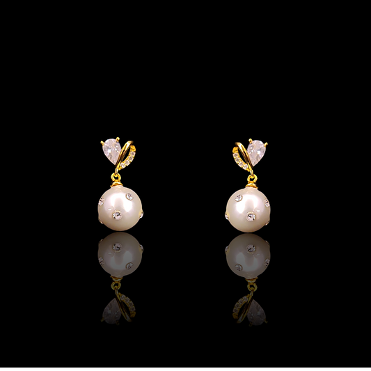 Pearl Ball Top Earring