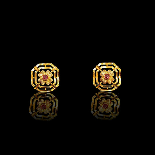 Small Ruby Flower Tops - IV