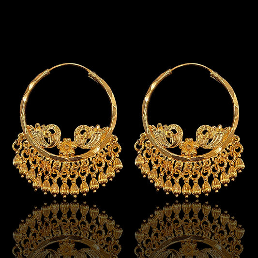 Medium Size Dual Peacock Latkan Bali