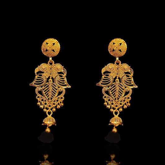 Sleek Dual Peacock Earring
