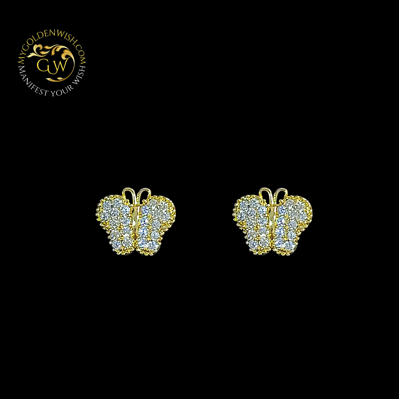 Butterfly AD Stud - My Golden Wish