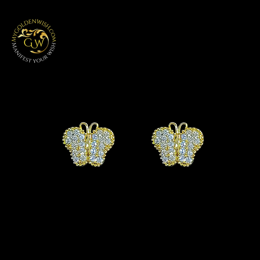 Butterfly AD Stud - My Golden Wish