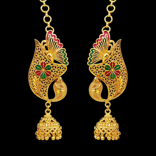 Meena Butterfly Half Kan - My Golden Wish