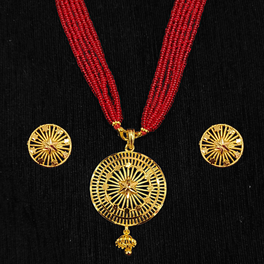 Star Round Locket - My Golden Wish