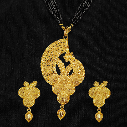 Peacock Locket Set - My Golden Wish