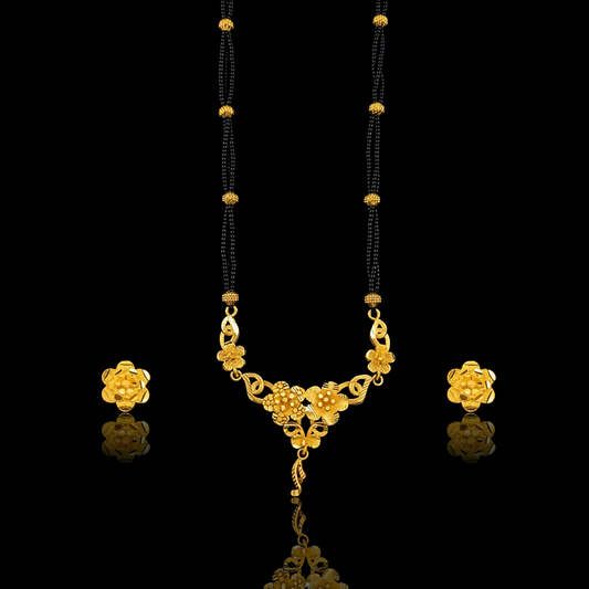 Dual Flower Sleek Locket Set