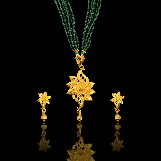 Star Flower Locket Set - My Golden Wish