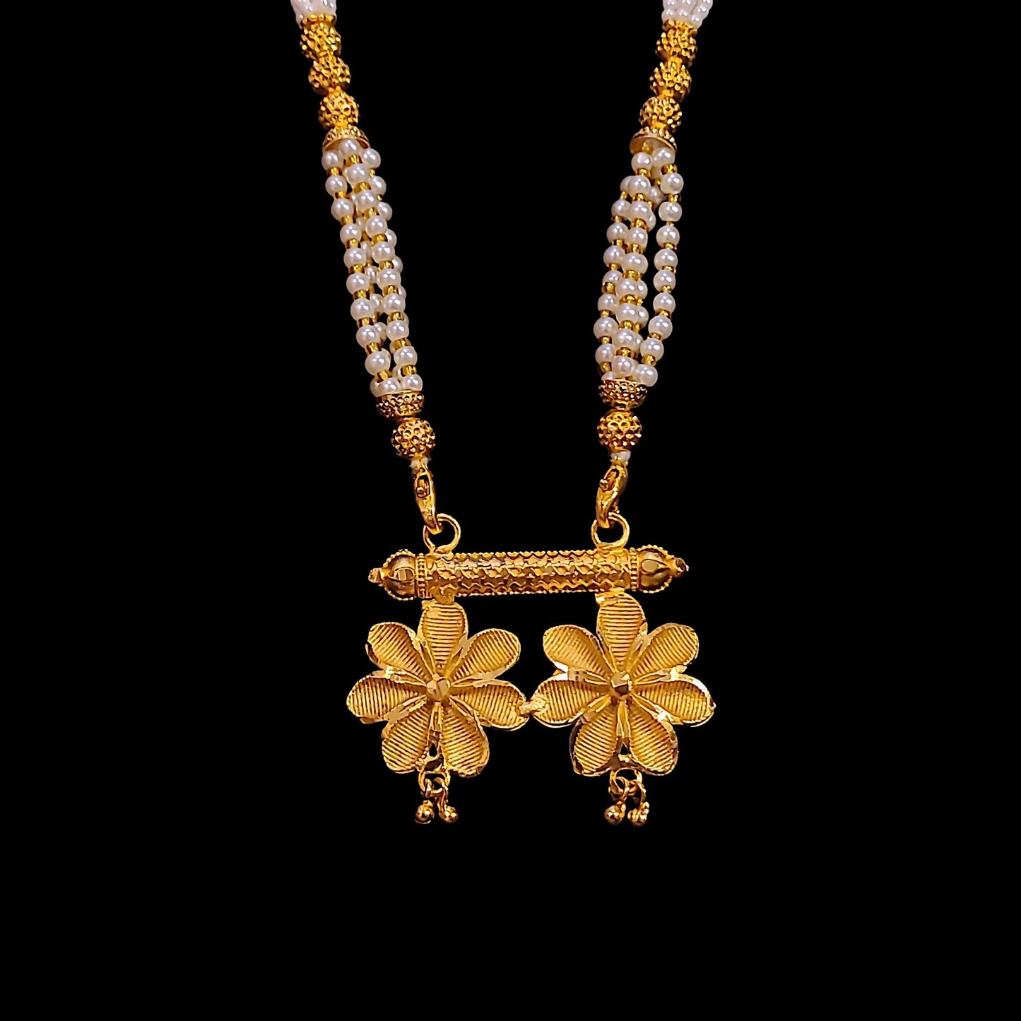 Dual Big Flower Locket Set