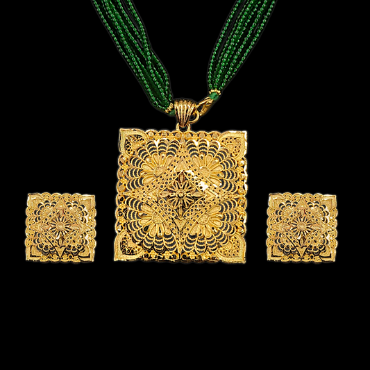 Designer 2 Square Locket - My Golden Wish