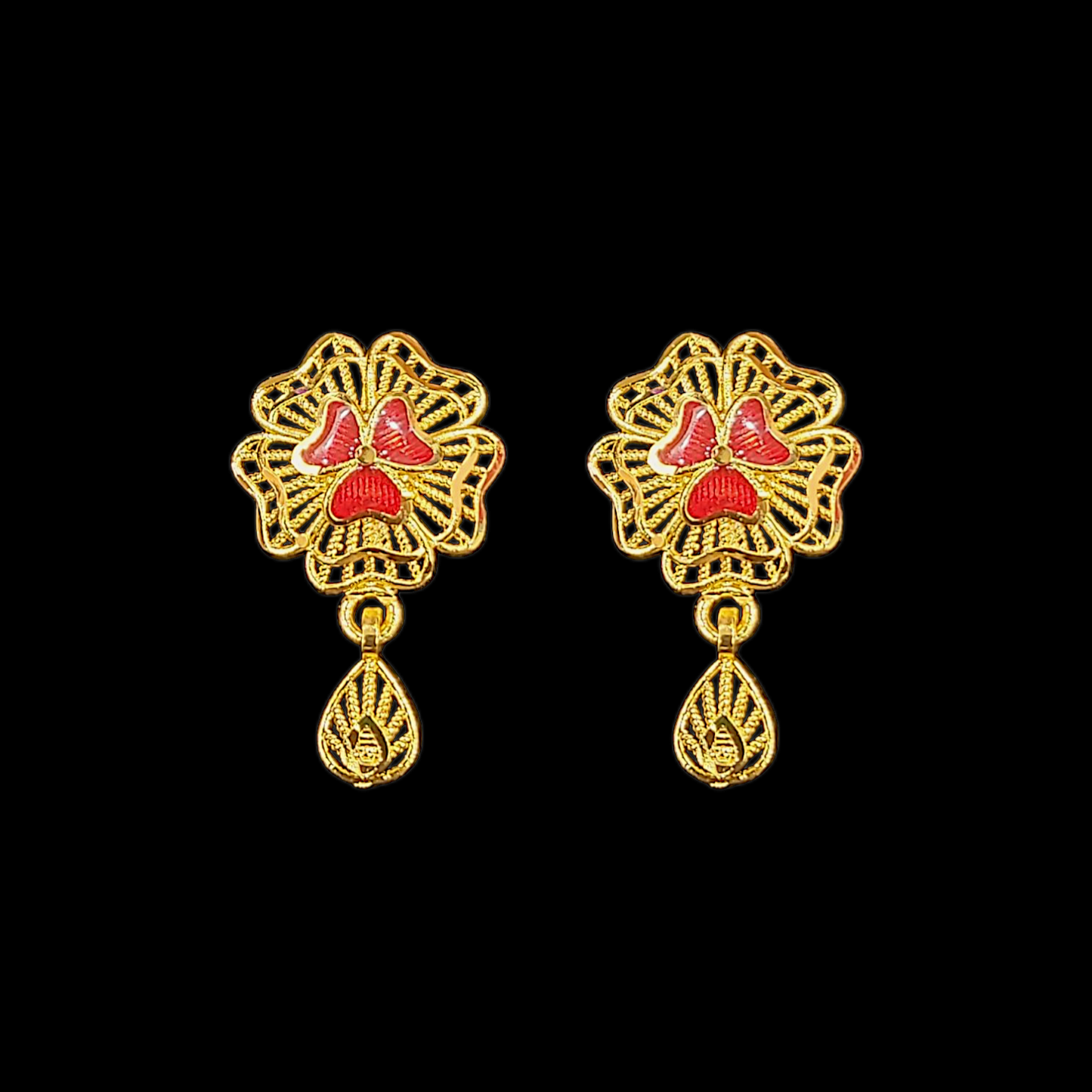 Pentagon Meena Locket Set